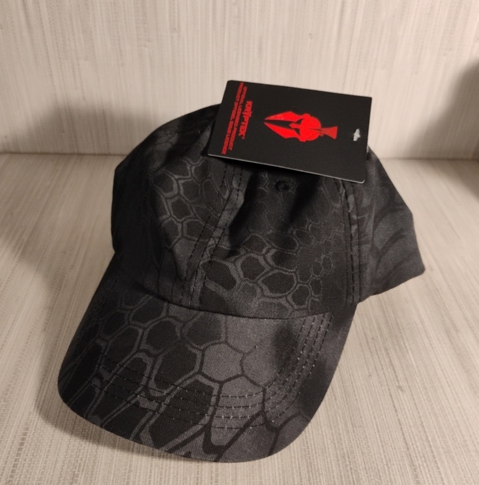 Port Authority Kryptex Black Plain Unisex Baseball Hat Cap Adjustable